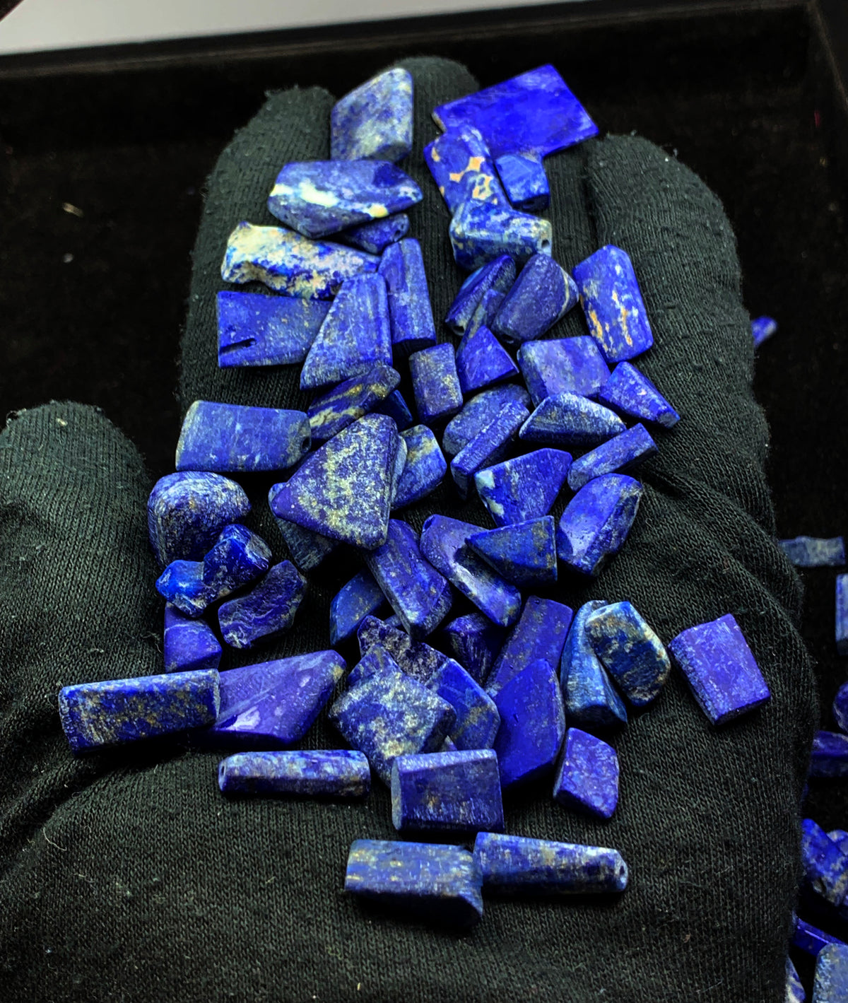 Drilled Lapis Lazuli from Afghanistan – 214 g Mineral Lot