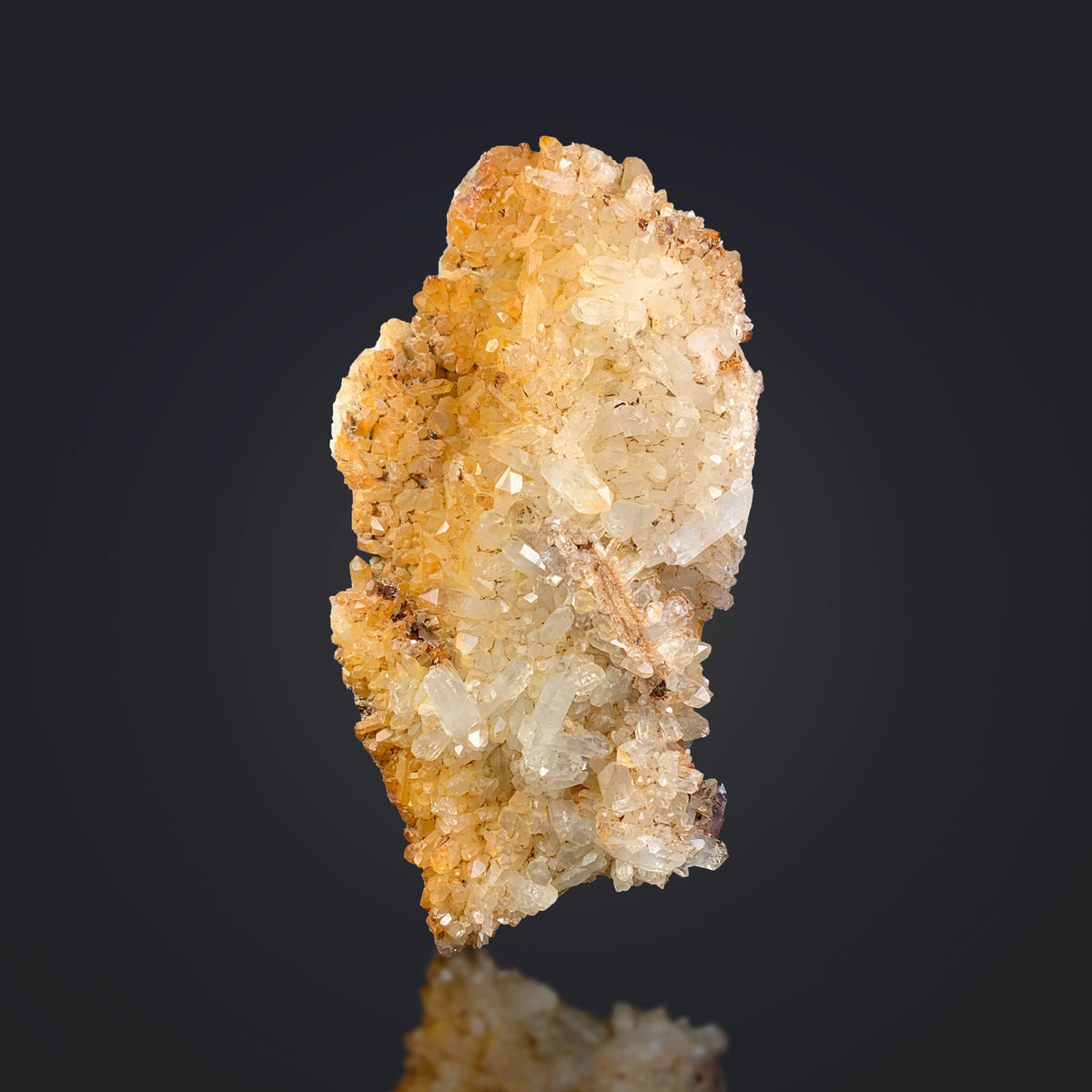 Natural Iron Oxide Quartz Cluster on Matrix from Pakistan – 788 g