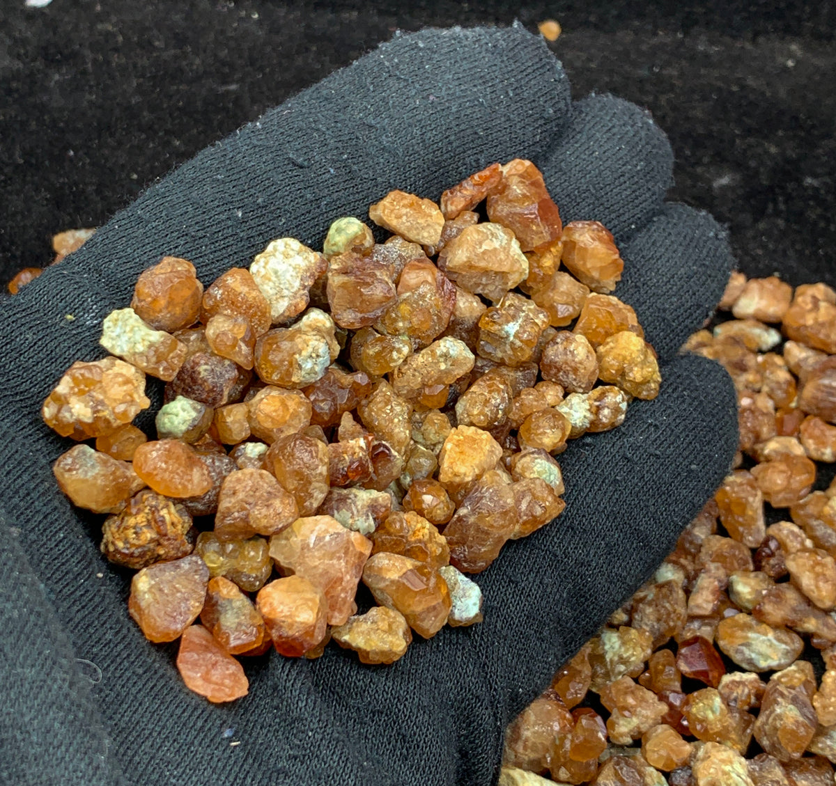 Orange Garnet Crystals Spessartine Rough from Pakistan – Crystal Lot