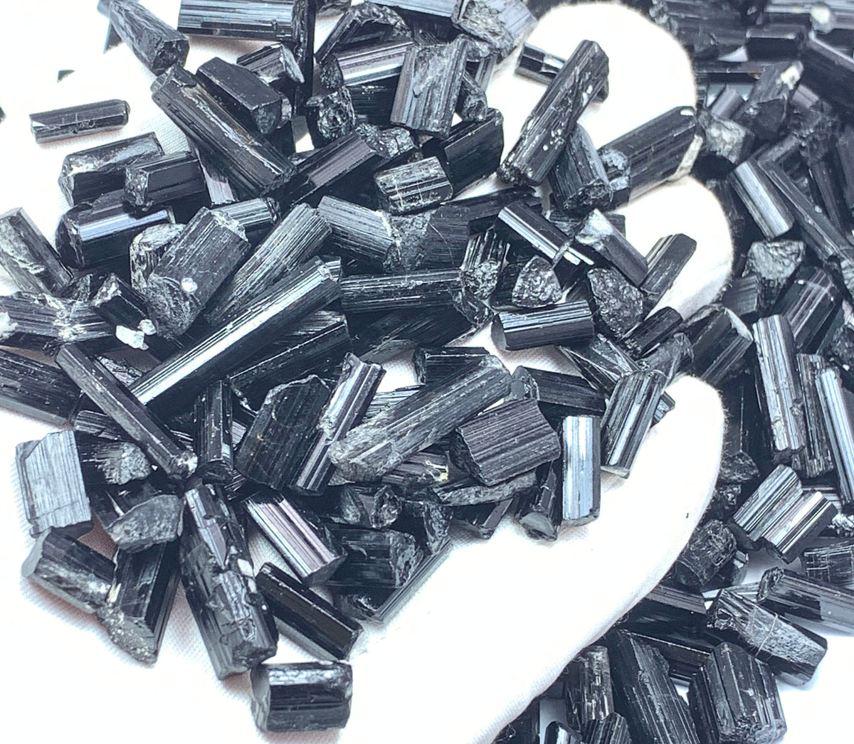 Black Tourmaline Crystals from Pakistan – 324 g Mineral Lot