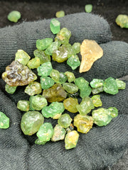 Natural Rough Peridot, Faceting Grade from Mansehra, Pakistan