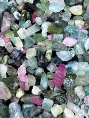 Mixed Color Tourmaline Crystals from Afghanistan – 385 g Mineral Lot