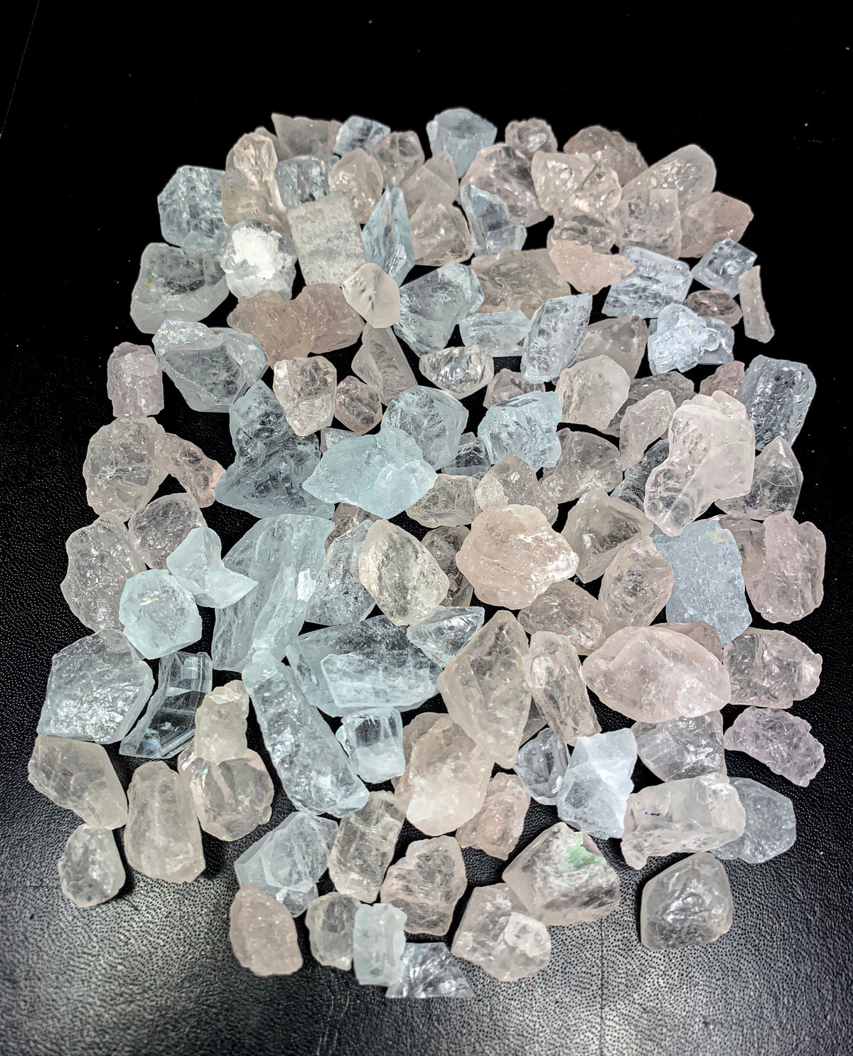 Aquamarine and Morganite Rough, Cutting Grade