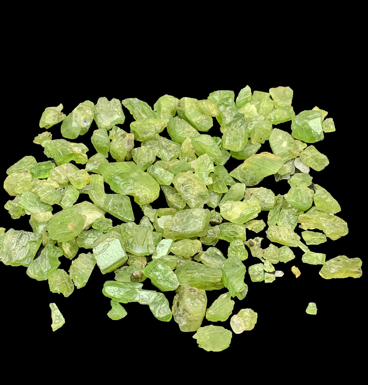Peridot Faceting Rough from Mansehra, Pakistan