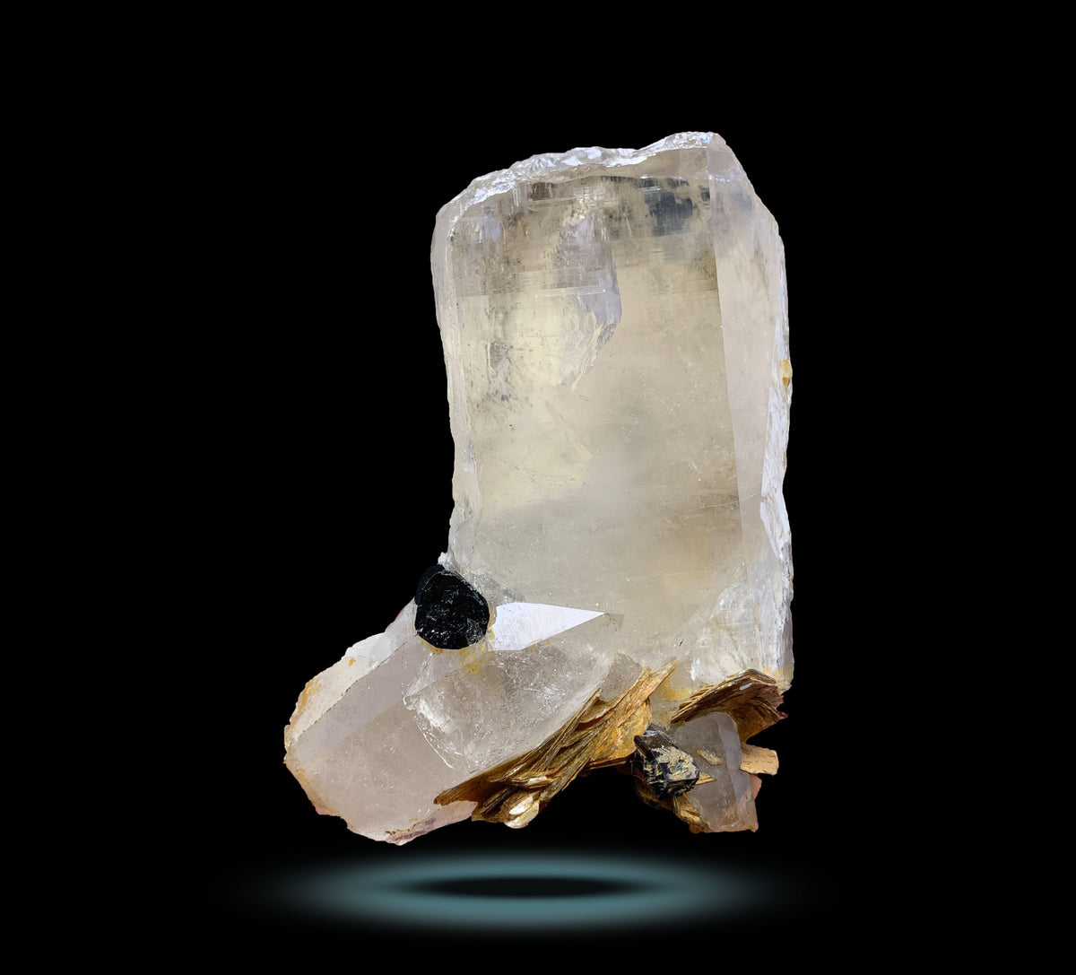 Schorl Tourmaline with Smoky Quartz and Muscovite Mica from Skardu, Pakistan