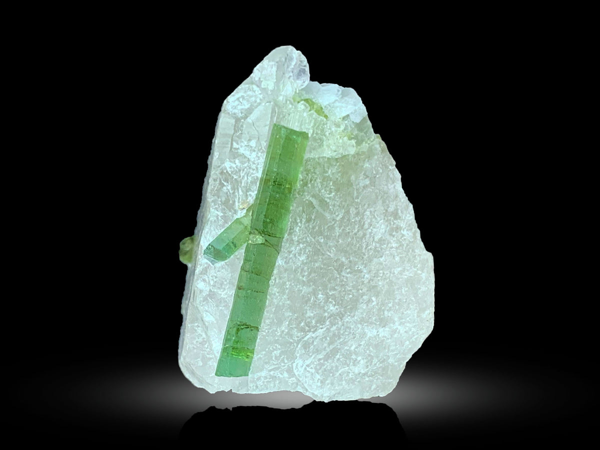 Green Tourmaline with Quartz Lot from Afghanistan – 100 g | Lot of 9