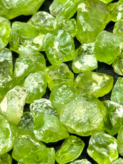 Green Peridot Rough Cutting Grade from Mansehra, Pakistan – 165 g