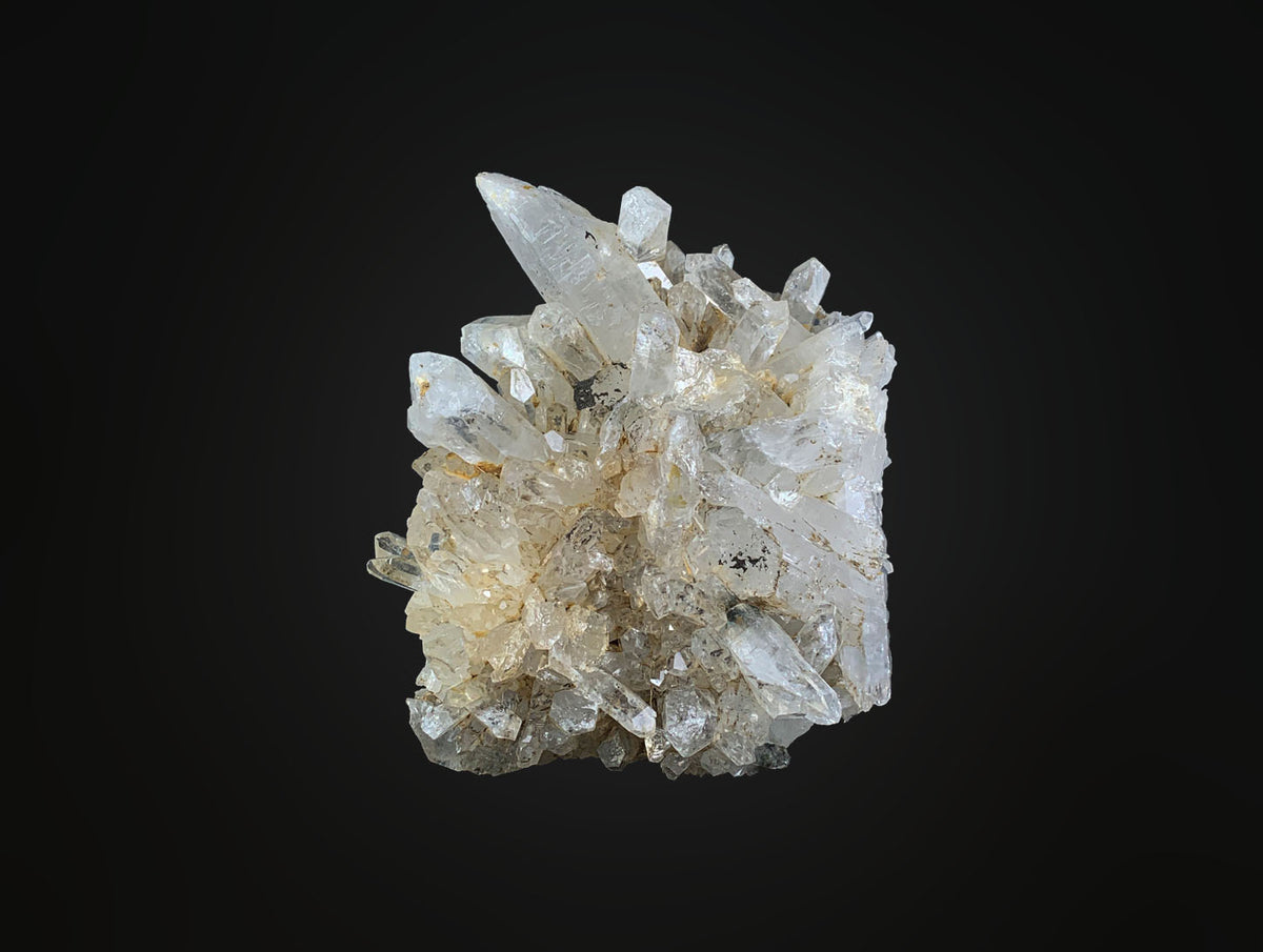 Clear Quartz Crystals Cluster on Matrix from Pakistan