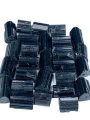Drilled Black Tourmaline for Jewelry from Skardu, Pakistan