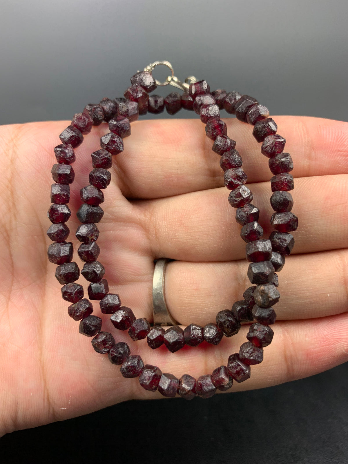 Red Garnet Locket Jewelry from Pakistan