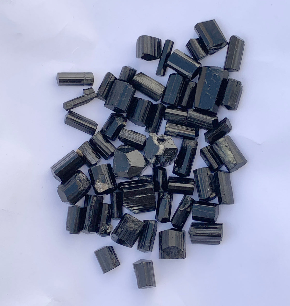 Black Tourmaline Crystals from Pakistan – 146 g Mineral Lot