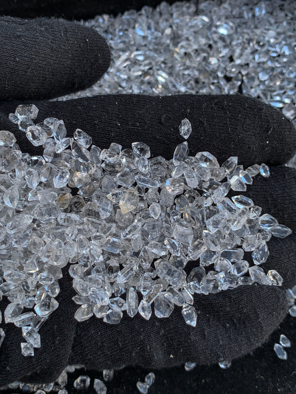 Diamond Quartz Crystals Double Terminated from Pakistan – 197 g Crystal Lot