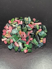 Mixed Color Tourmaline Rough Specimen Lot from Afghanistan – 62 g