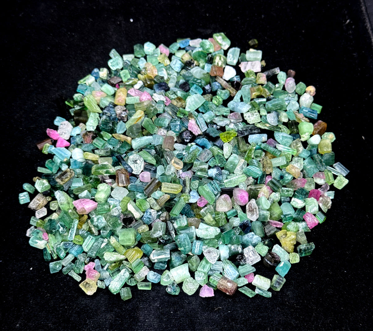 Mixed Color Tourmaline Crystals from Afghanistan – 130 g Mineral Lot
