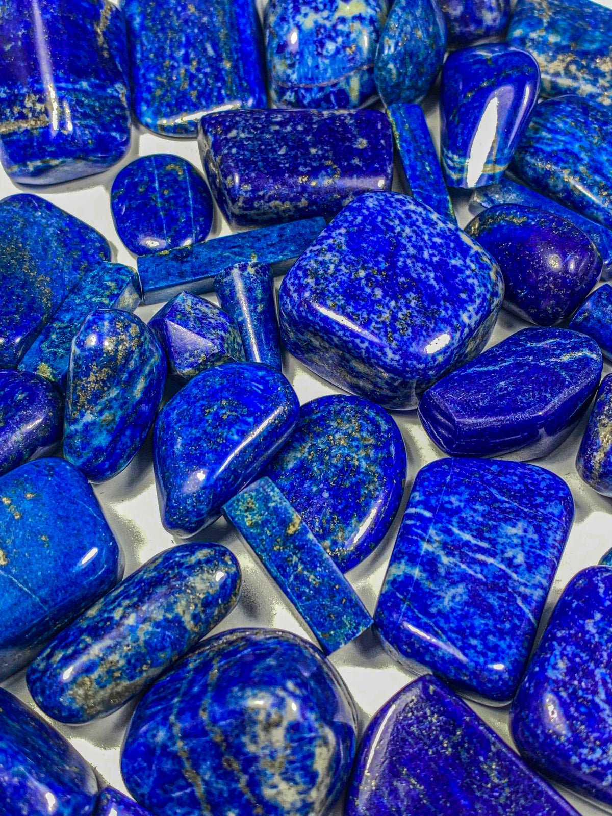 Polished Lapis Lazuli Freeform Lot from Afghanistan