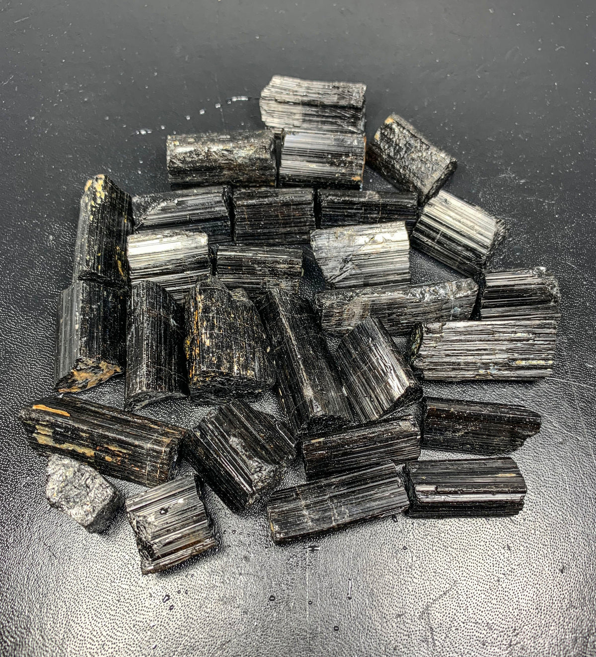Black Tourmaline Rough Crystal Lot from Skardu, Pakistan – 293 g