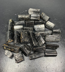 Black Tourmaline Rough Crystal Lot from Skardu, Pakistan – 293 g