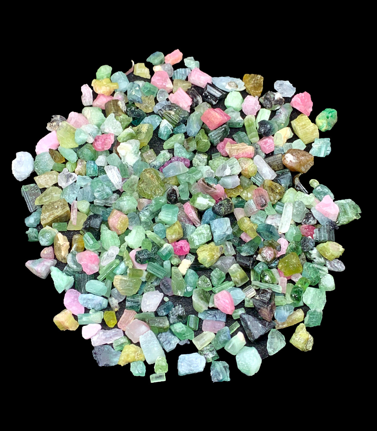 Mixed Color Tourmaline Rough Lot from Afghanistan – 129 g