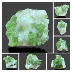 Diopside on Matrix Specimen Lot from Afghanistan – 7 Pieces