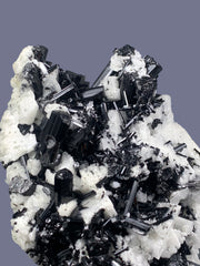 Schorl Tourmaline Crystals on Feldspar Matrix Specimen from Skardu, Pakistan – 515 g