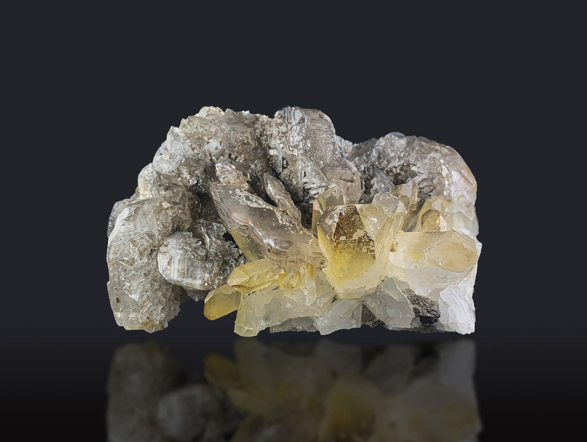 Iron Coated Quartz Crystal Cluster from Pakistan – 730 g