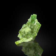 Green Tourmaline on Matrix with Quartz from Afghanistan – 63 g | 12 Pieces