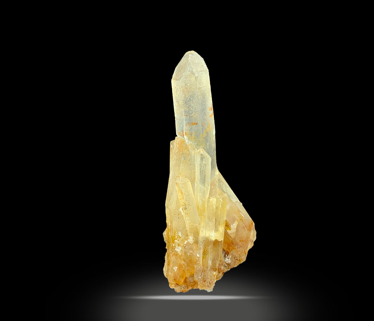 Natural Iron Coated Quartz Crystals from Pakistan