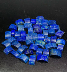 Polished Lapis Lazuli Beads Lot from Afghanistan – 111 g
