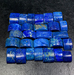 Polished Lapis Lazuli Beads Lot from Afghanistan – 59 g