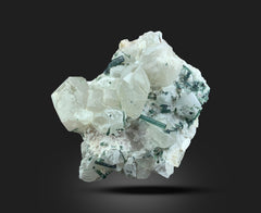 Green Tourmaline on Matrix Quartz Specimens from Pakistan – 1333 g | 3 Pieces