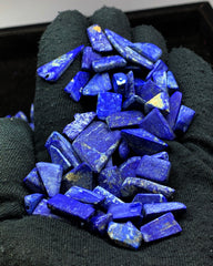 Drilled Lapis Lazuli from Afghanistan – 214 g Mineral Lot