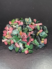 Mixed Color Tourmaline Rough Specimen Lot from Afghanistan – 62 g