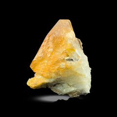 Iron Coated Quartz Cluster on Matrix from Pakistan