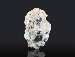 Schorl Tourmaline with Fluorite on Feldspar Matrix from Skardu, Pakistan – 978 g