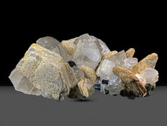 Aquamarine combined with Quartz and Muscovite Mica, Lot of 2