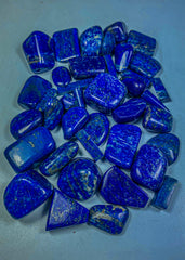 Polished Lapis Lazuli Freeform Lot from Afghanistan