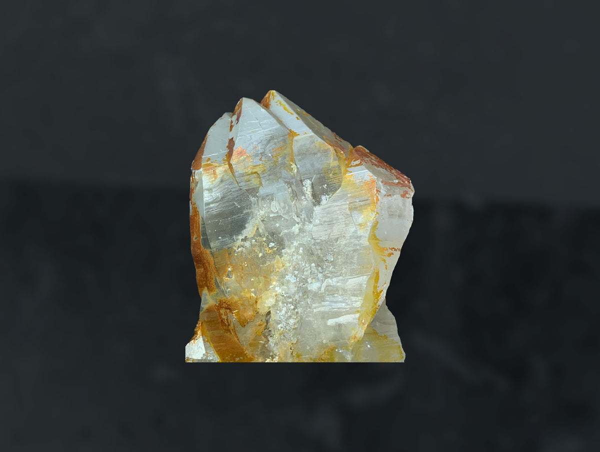 Iron Oxide Coated Quartz Crystal Cluster from Pakistan – 783 g