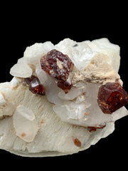 Spessartine Garnet Crystals on Quartz and Feldspar Matrix from Skardu, Pakistan – 31 g