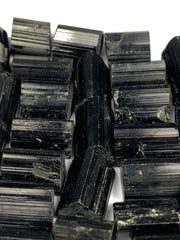 Drilled Black Tourmaline for Jewelry from Skardu, Pakistan