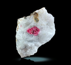 Ruby Crystals with Pyrite and Mica on Matrix from Afghanistan