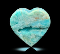 Blue Aragonite Polished Heart Shape from Pakistan