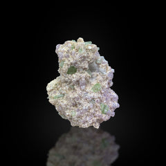Green Tourmaline on Quartz Crystals Matrix from Afghanistan