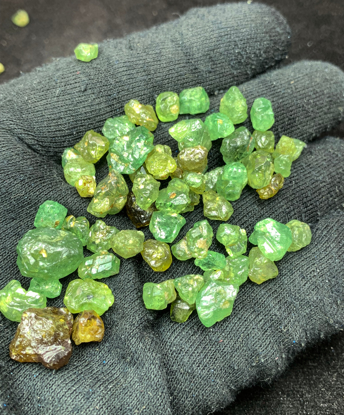 Peridot Rough, Faceting Grade from Mansehra, Pakistan
