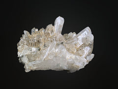 Clear Quartz Crystals Cluster on Matrix from Pakistan