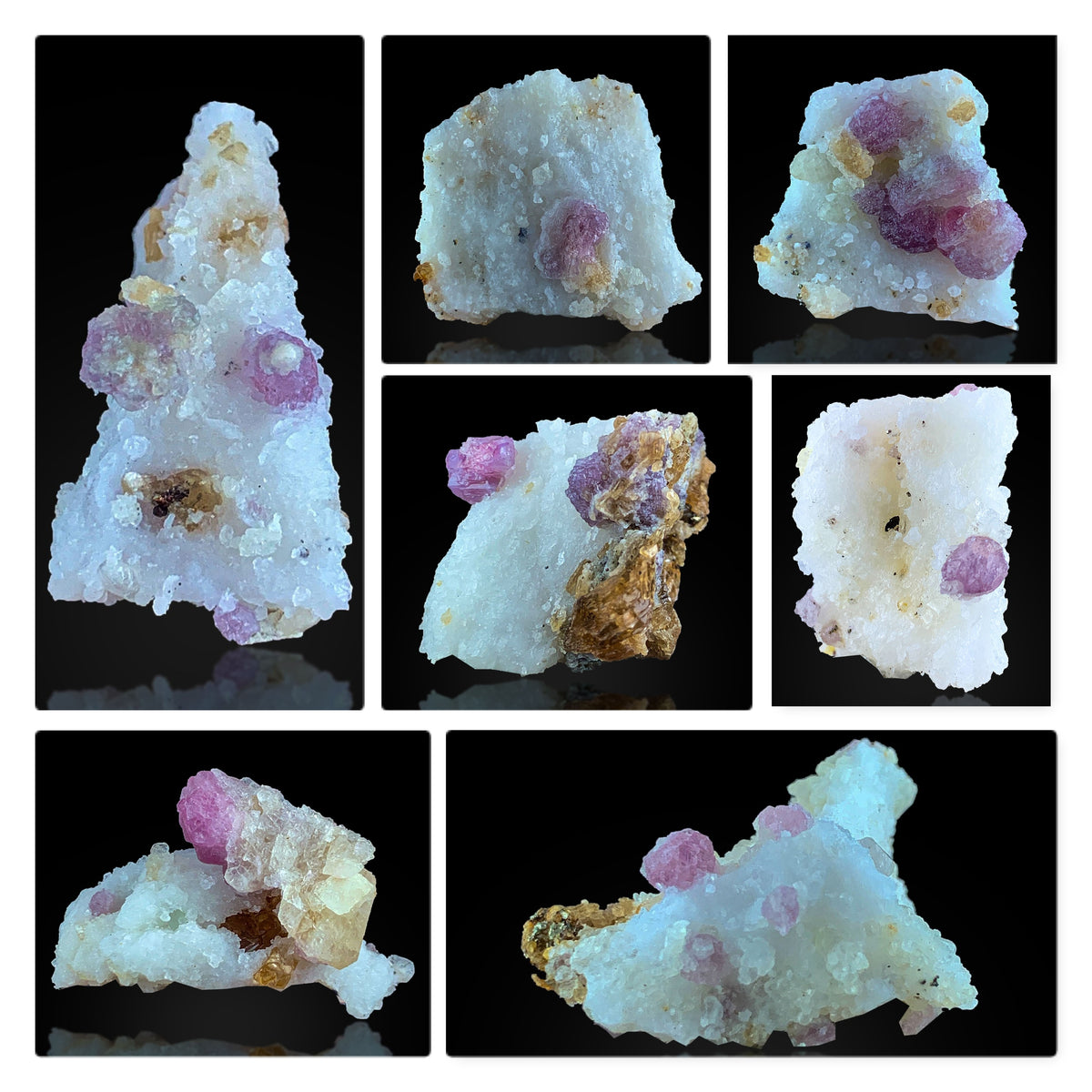 Spinel Specimen Lot from Pakistan – 7 Mineral Specimens
