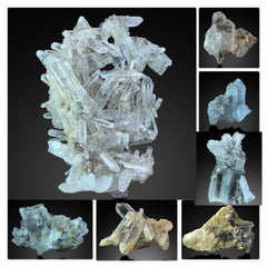 Luster Laser Quartz Cluster Specimen Lot – 7 Pieces