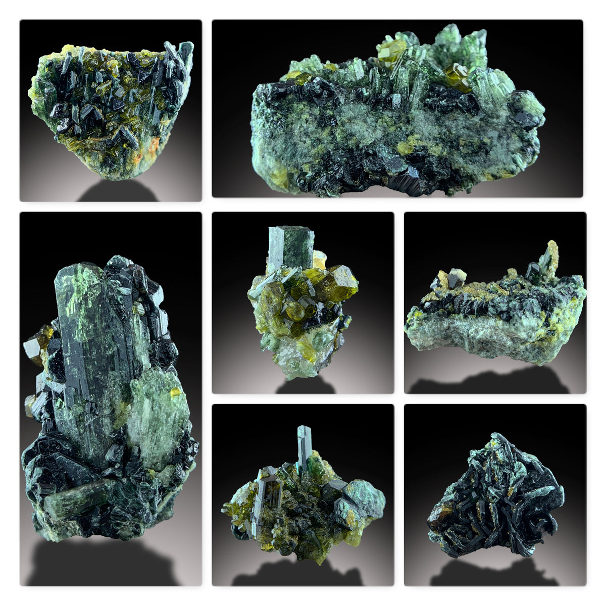 Epidote with Vesuvianite Specimens from Pakistan – Crystal Mineral Lot