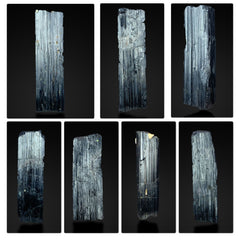 Black Tourmaline Crystals from Pakistan – 7 Piece 159 g Crystal Lot