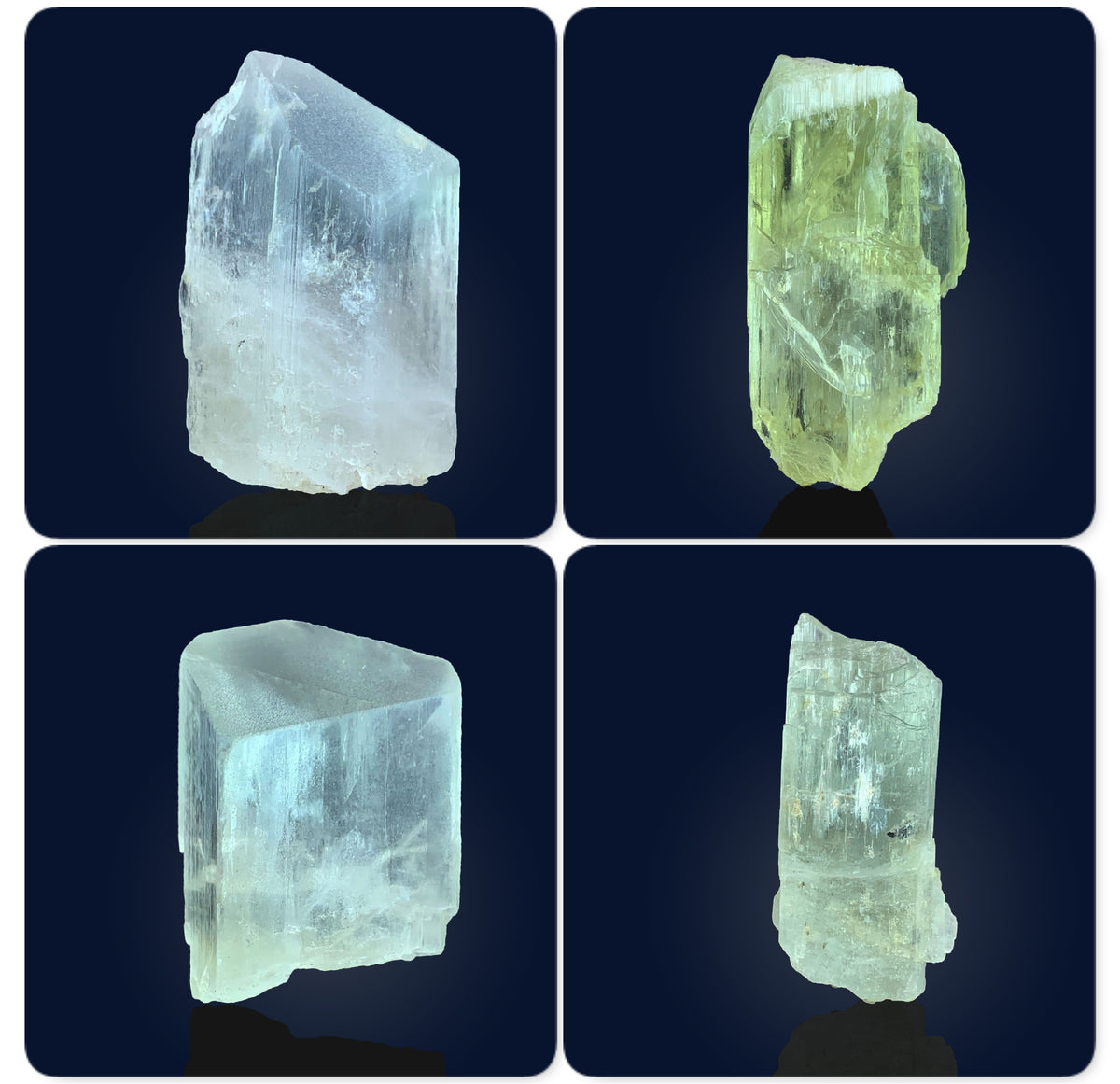 Kunzite Crystals from Afghanistan – 4 Piece 168 g Crystal Lot