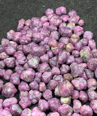 Rough Ruby Crystal Parcel from Afghanistan – Pink Corundum Mineral